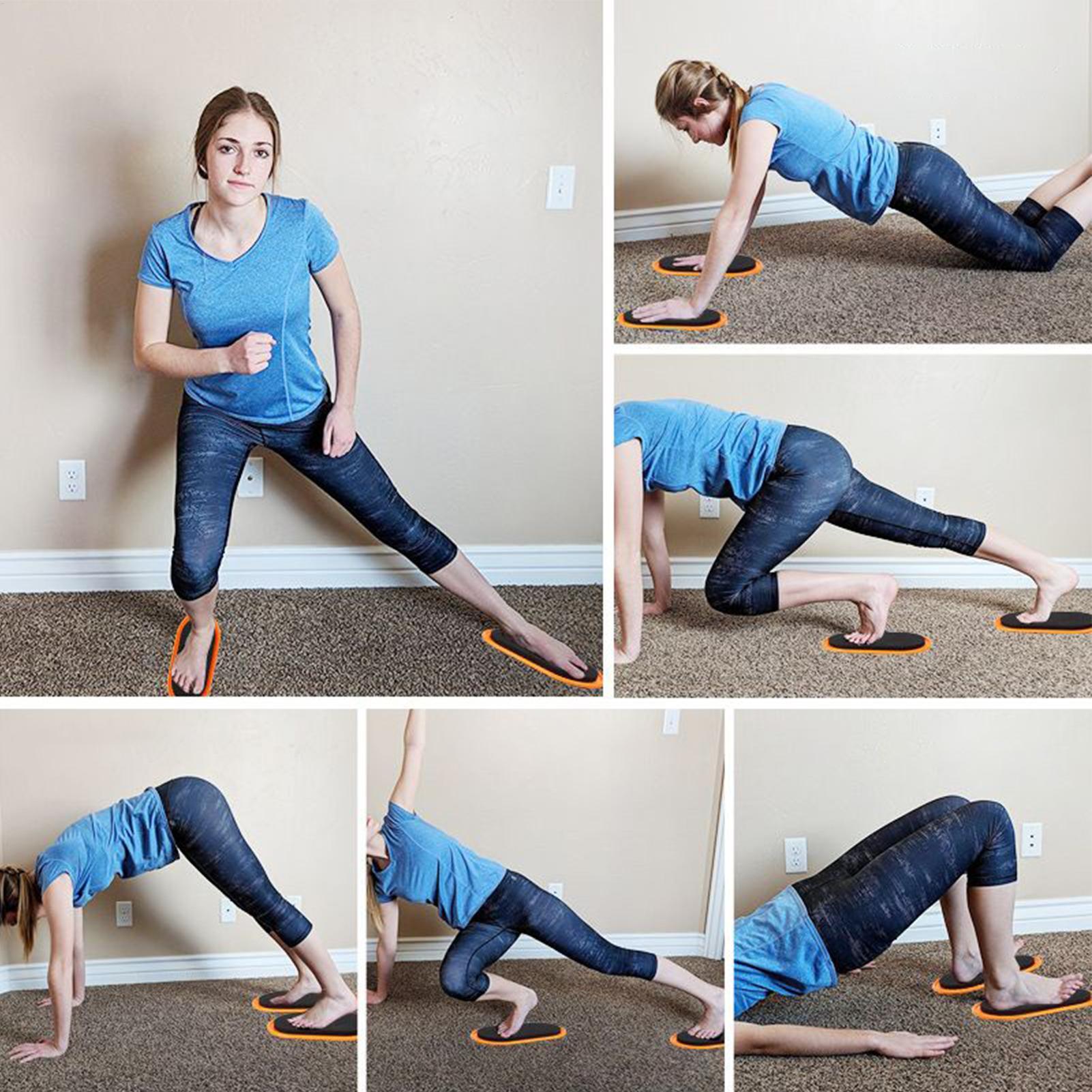 Home Gym Exercise - Discos deslizantes para ejercicios, forma ovalada,