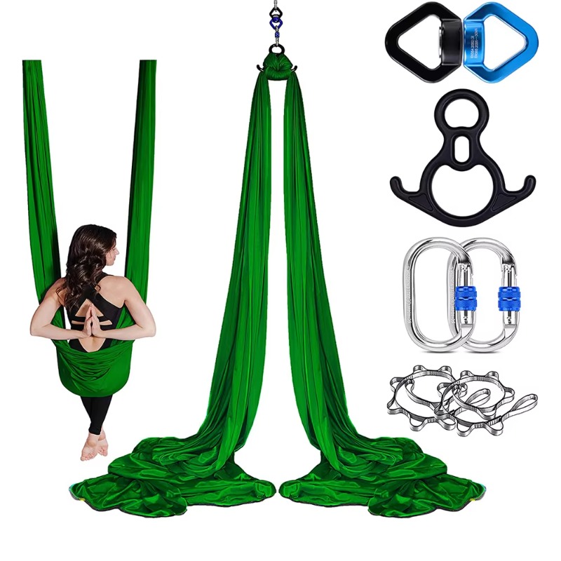 Home Gym Equipment Set - Cómodo Columpio Aéreo Ajustable para Yoga,