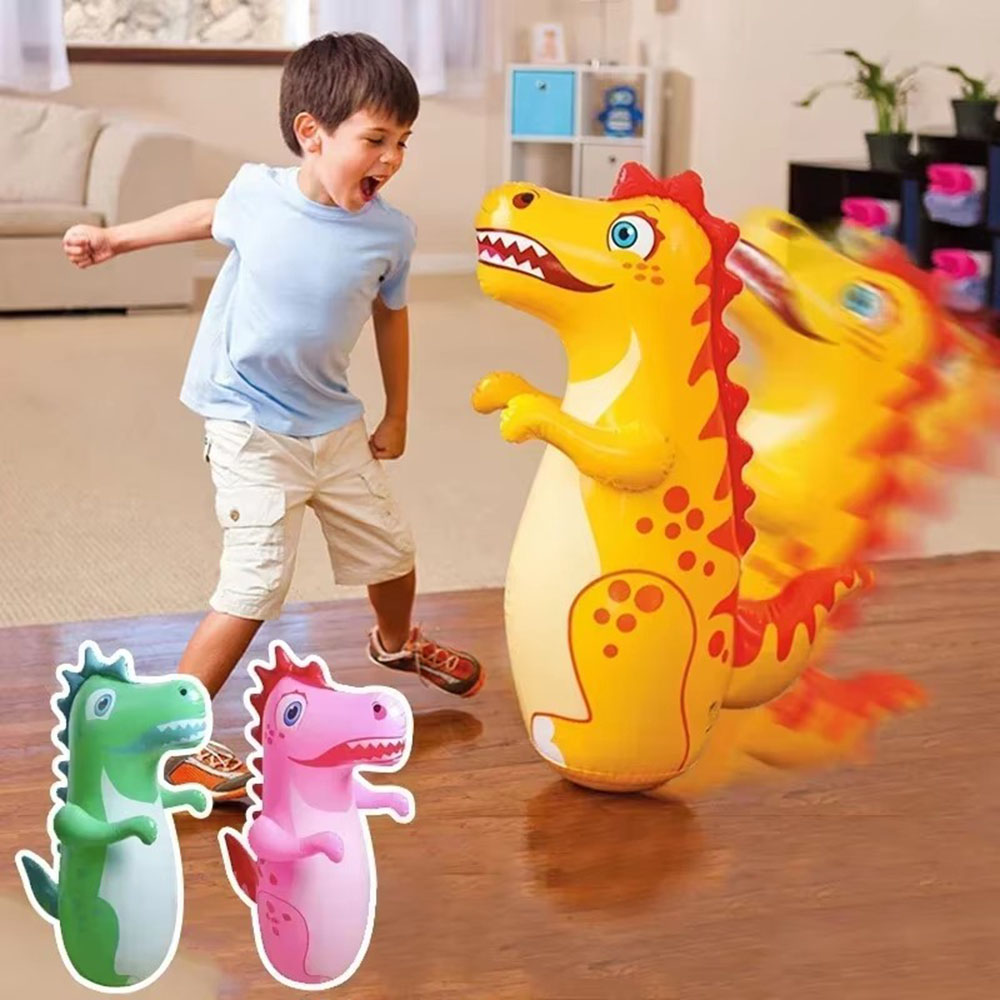 Boxing Bag Stand - Saco de Boxeo Inflable de Dinosaurio
