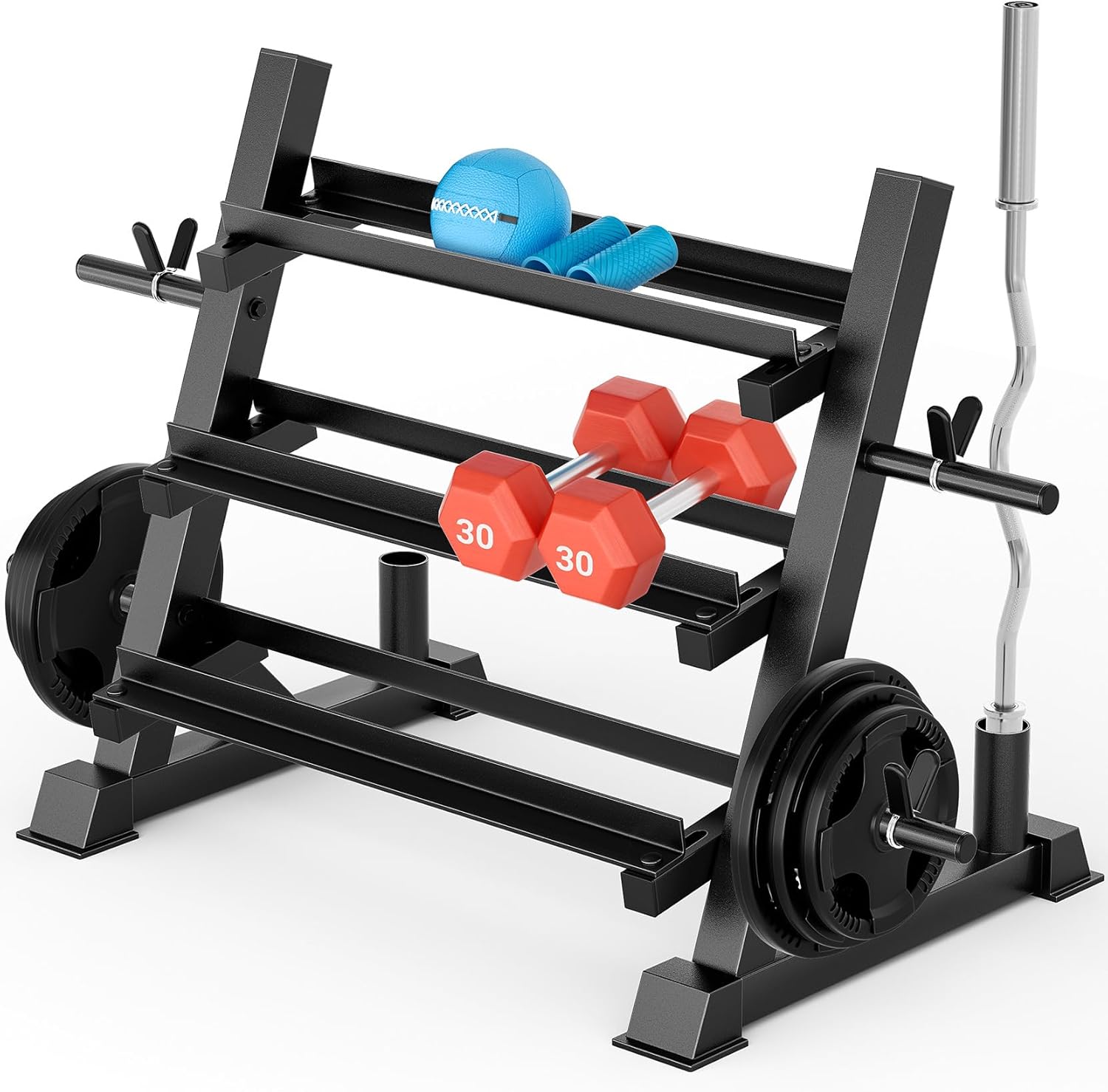 Home Gym Rack - Rack para Mancuernas de 3 Niveles,