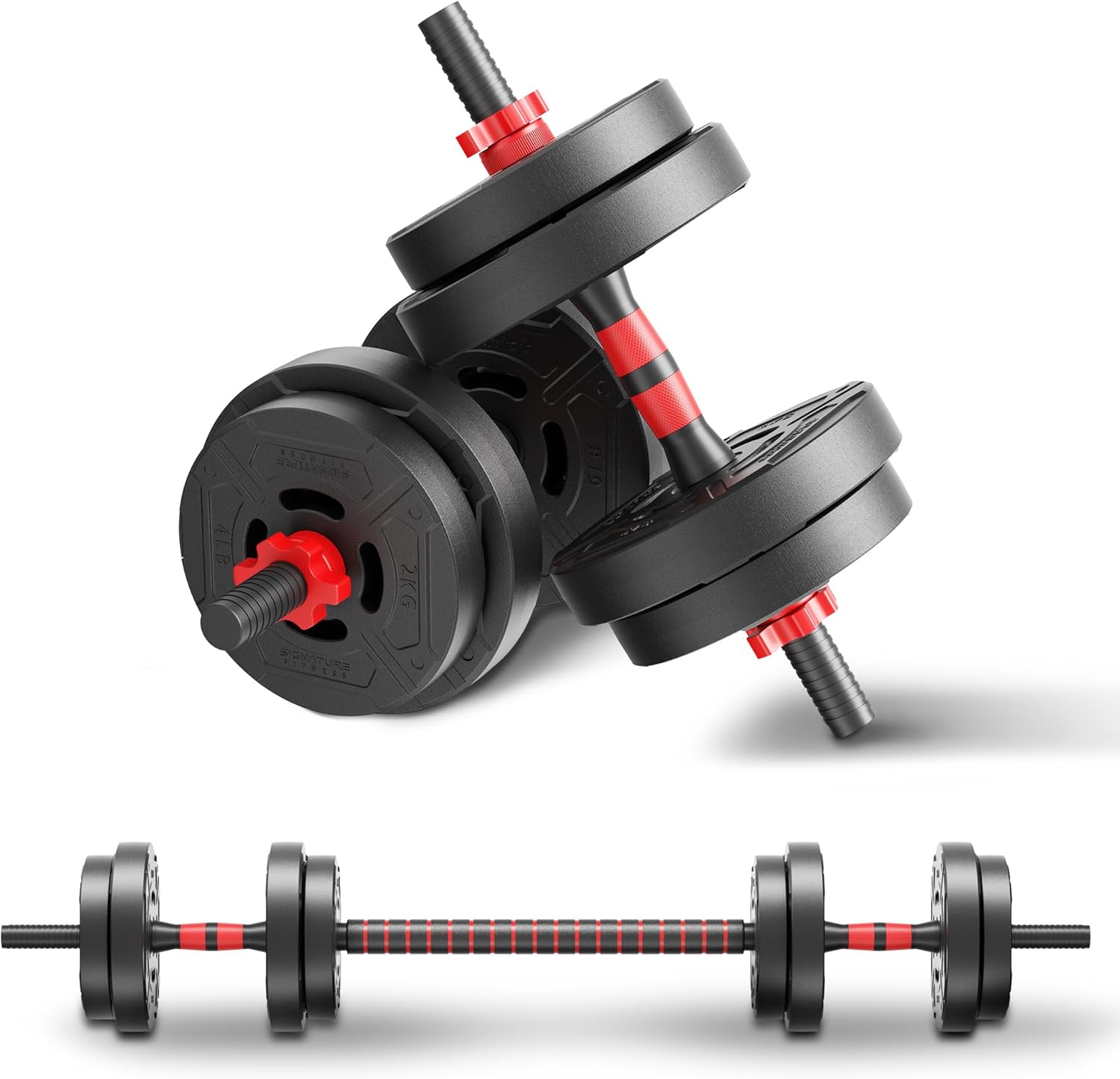 Home Gym Kit - Juego de Mancuernas y Barra Ajustables