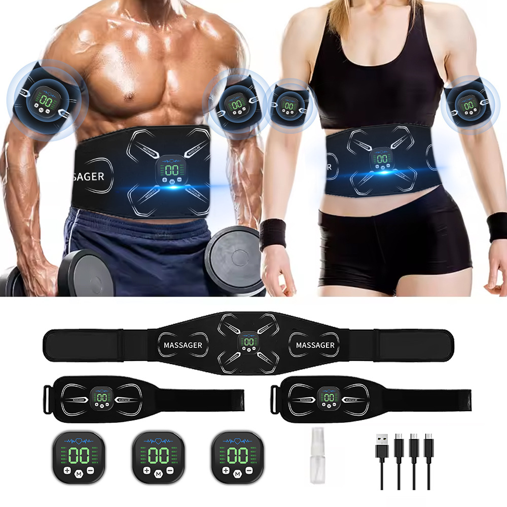 Home Gym Essentials - Estimulador Muscular EMS, Entrenador Abdominal, Tonificador
