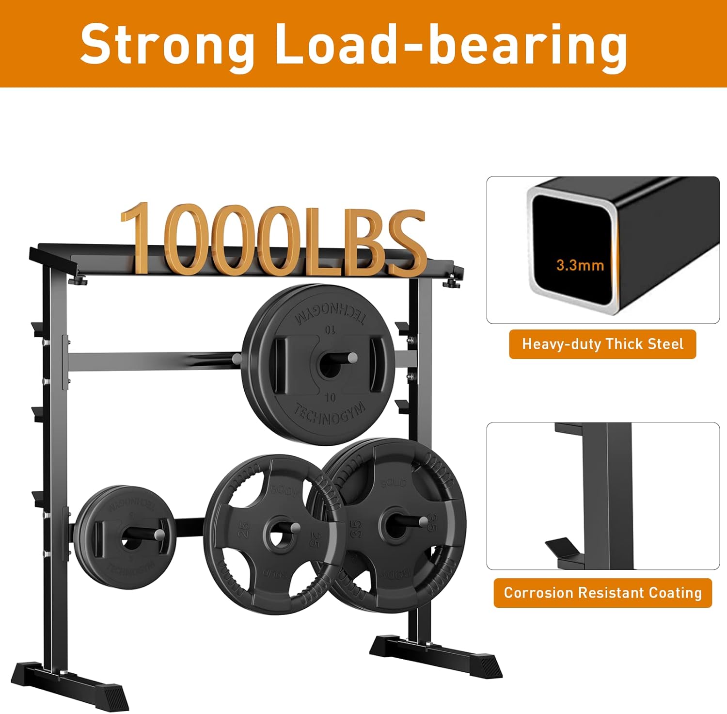 Rack de Almacenamiento de Pesa - Home Gym Rack reseña y precio