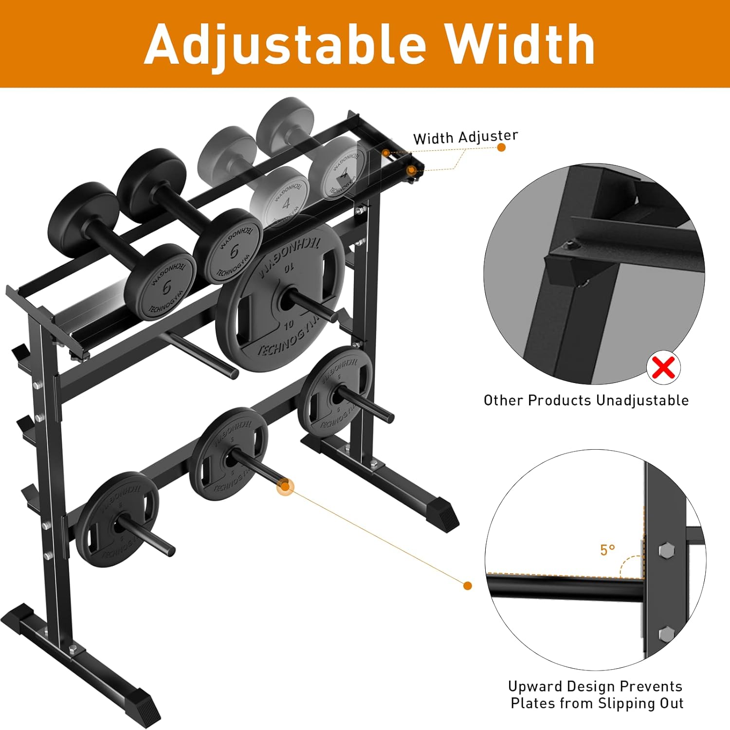 Rack de Almacenamiento de Pesa - Home Gym Rack reseña y precio