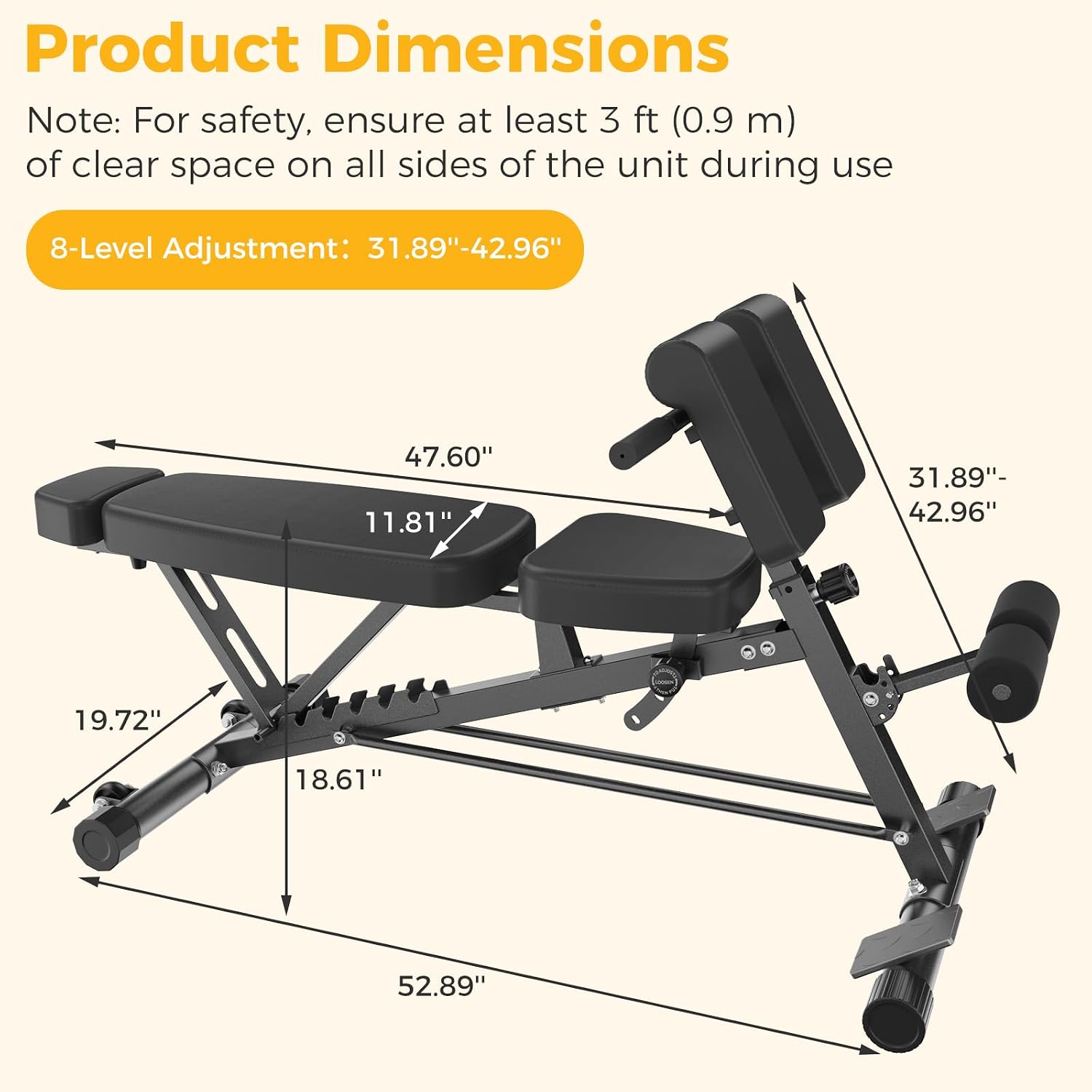 Banco de pesas ajustable para  - Home Gym Leg Extension Machine reseña y precio