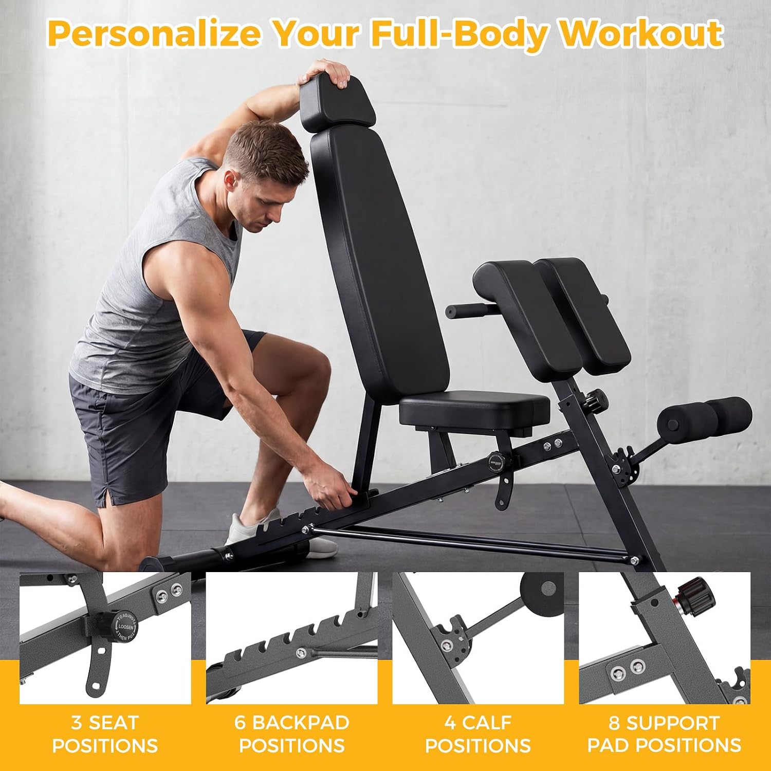Banco de pesas ajustable para  - Home Gym Leg Extension Machine reseña y precio