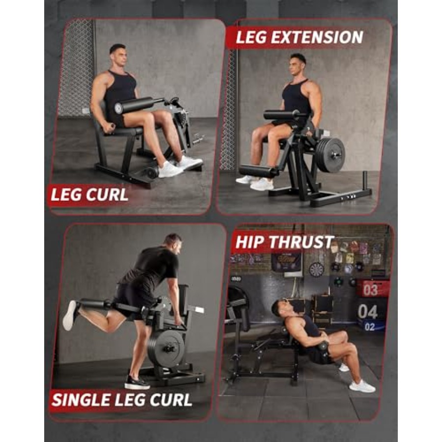 Máquina de extensión y curl de - Leg Home Gym Workout reseña y precio