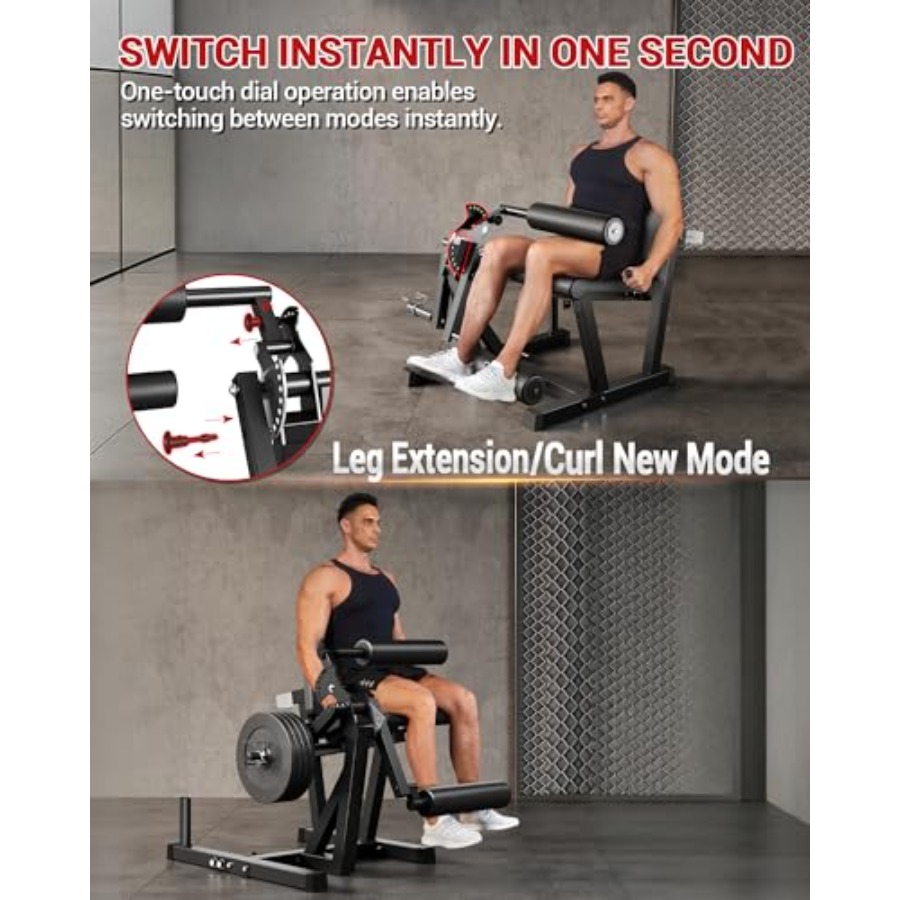 Máquina de extensión y curl de - Leg Home Gym Workout reseña y precio