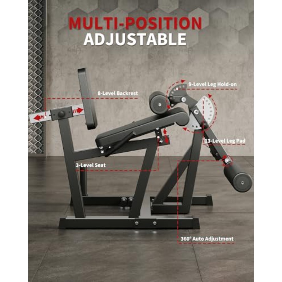 Máquina de extensión y curl de - Leg Home Gym Workout reseña y precio