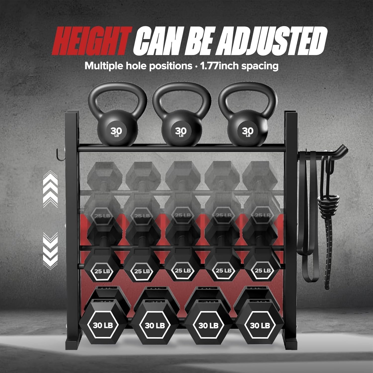 Soporte para Mancuernas de 3 N - Home Gym Rack reseña y precio