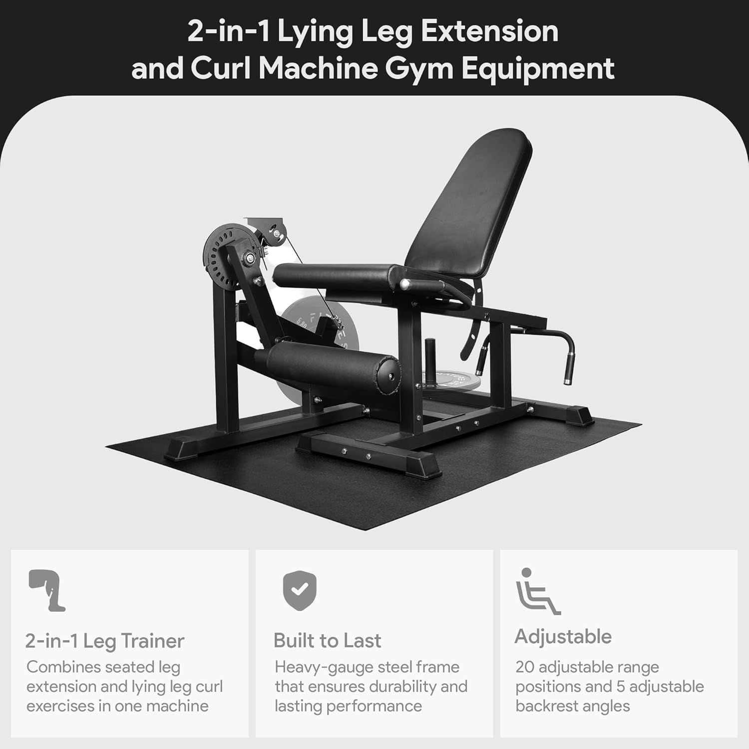 Máquina 2 en 1 para Extensión  - Home Gym Leg Extension Machine reseña y precio