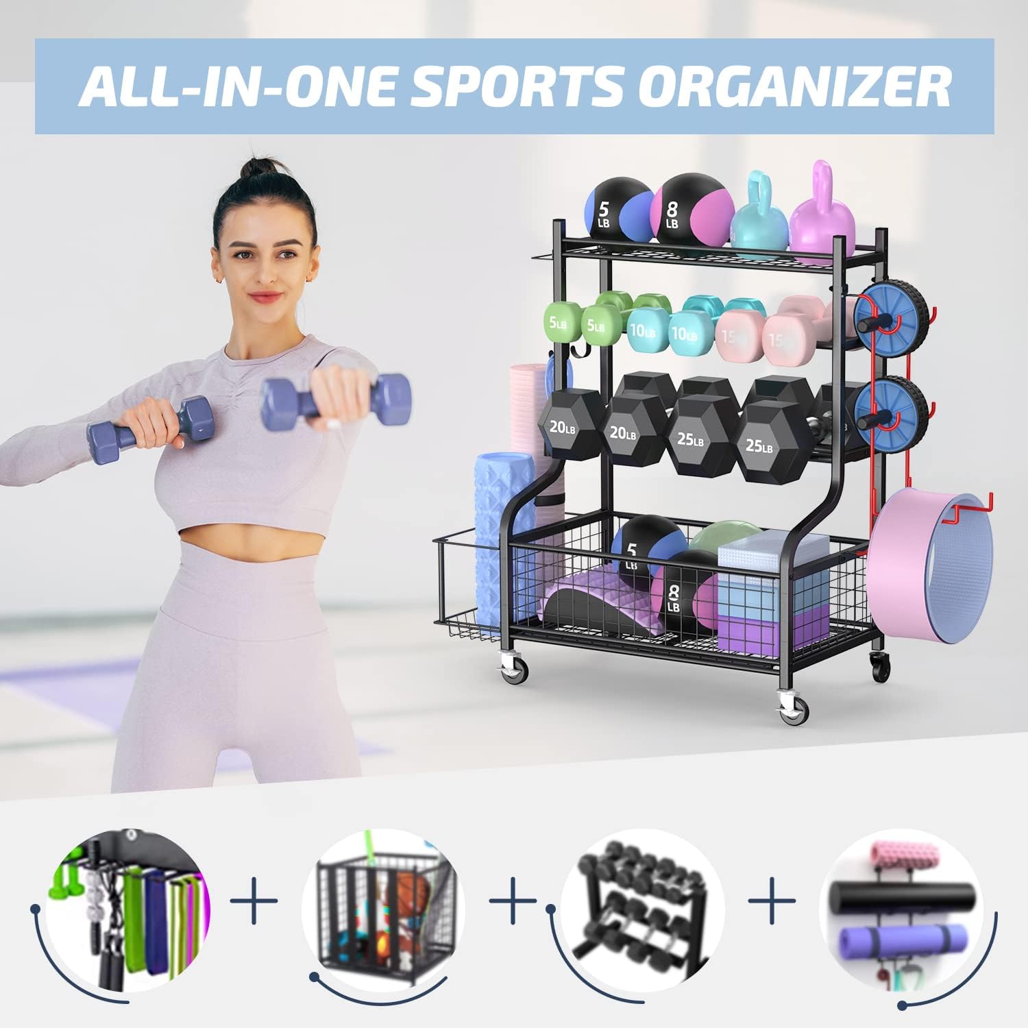 Soporte para Mancuernas de Gim - Home Gym Rack reseña y precio