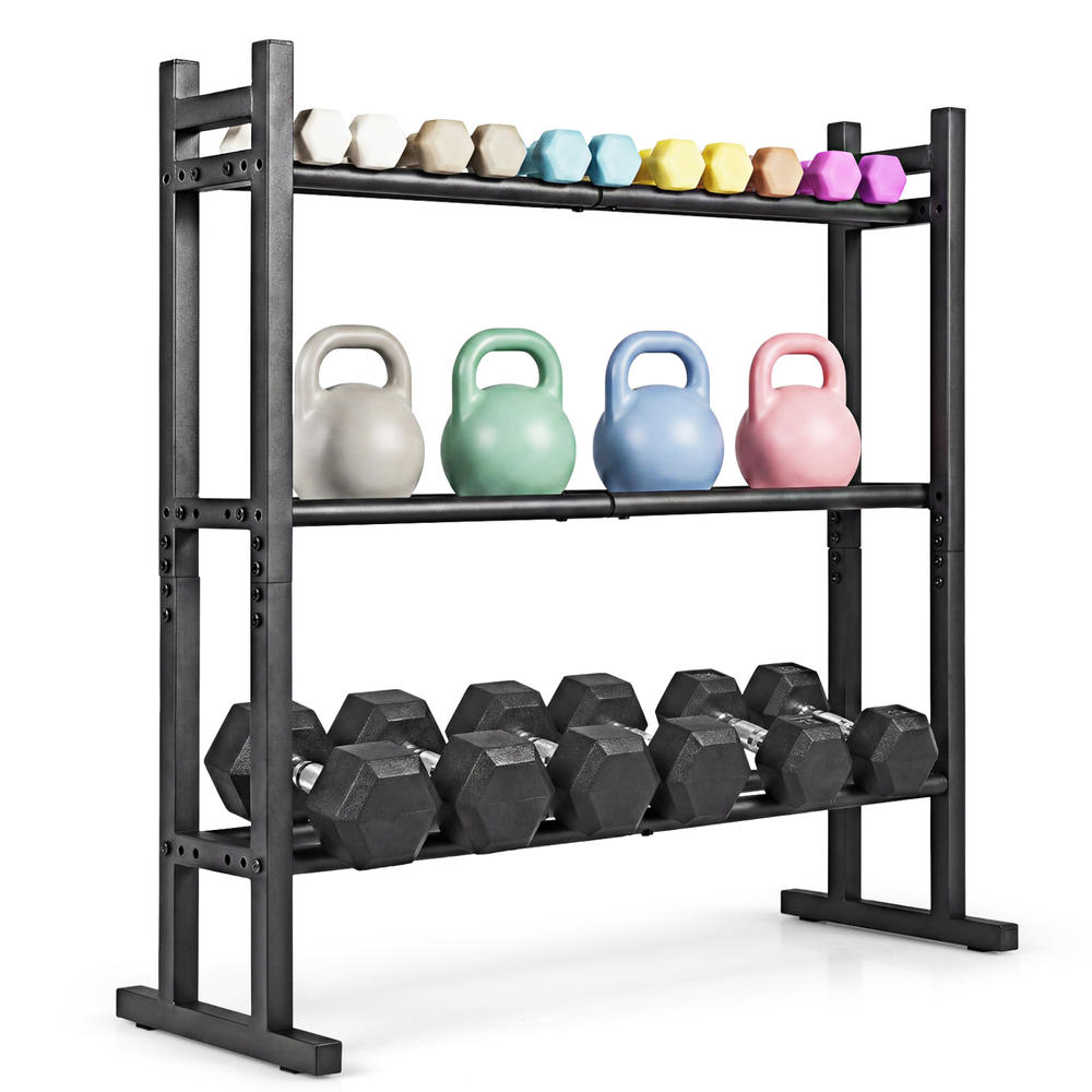 Estante para mancuernas de 3 n - Home Gym Fitness reseña y precio