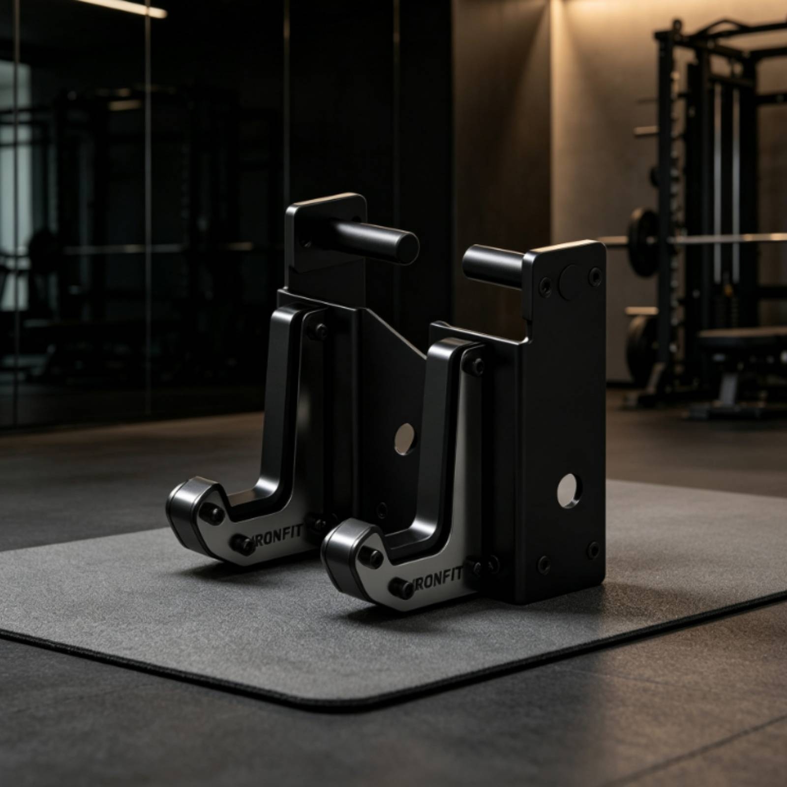 Ganchos en J de alta resistenc - Home Gym Rack reseña y precio