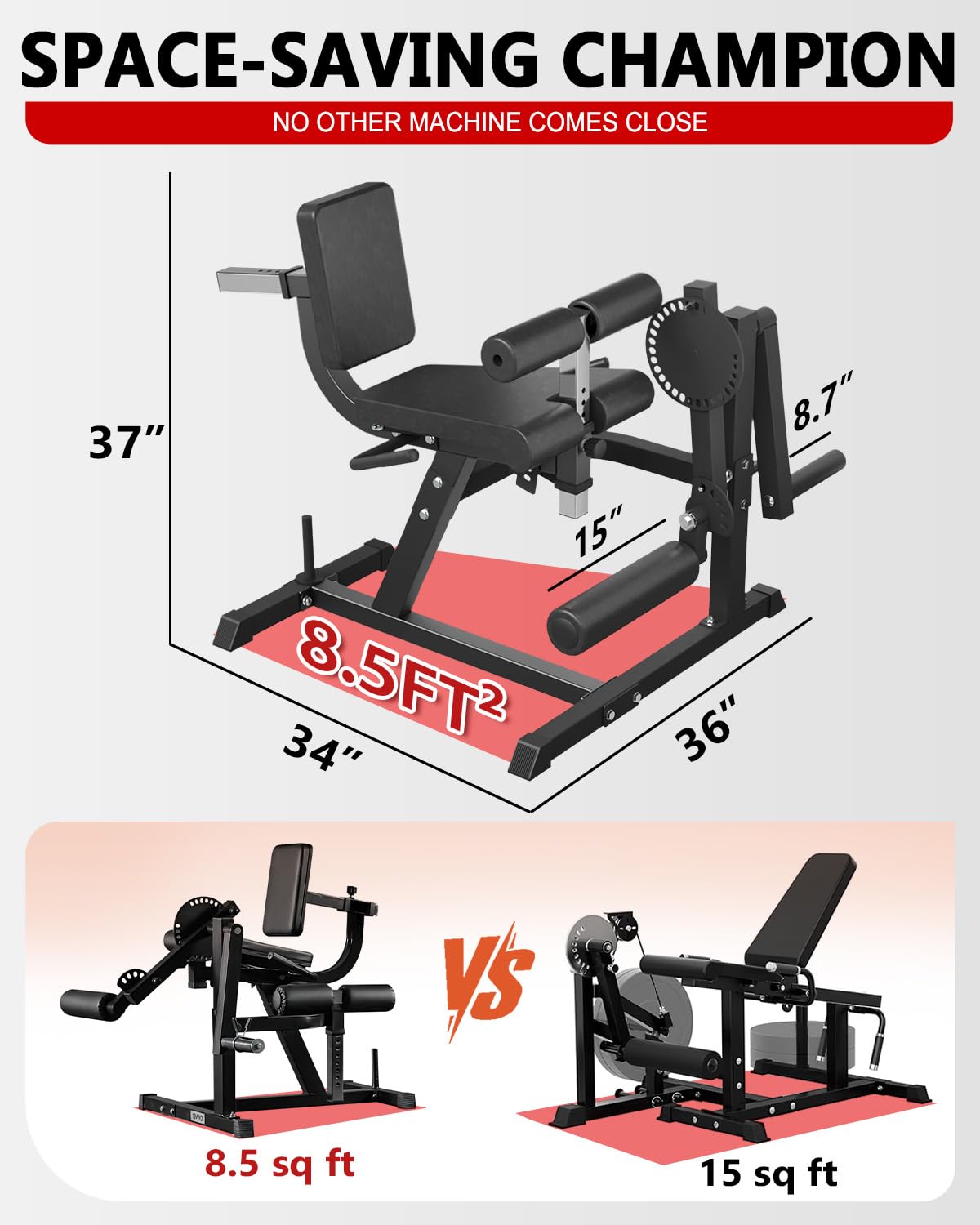 Máquina Ajustable para Extensi - Home Gym Leg Extension Machine reseña y precio