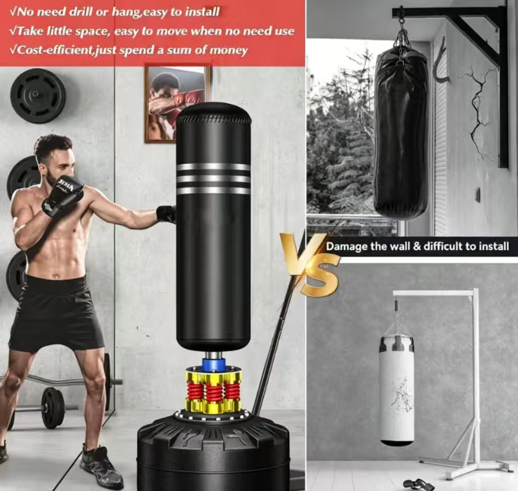 Saco de boxeo de alta absorció - Boxing Bag Stand reseña y precio