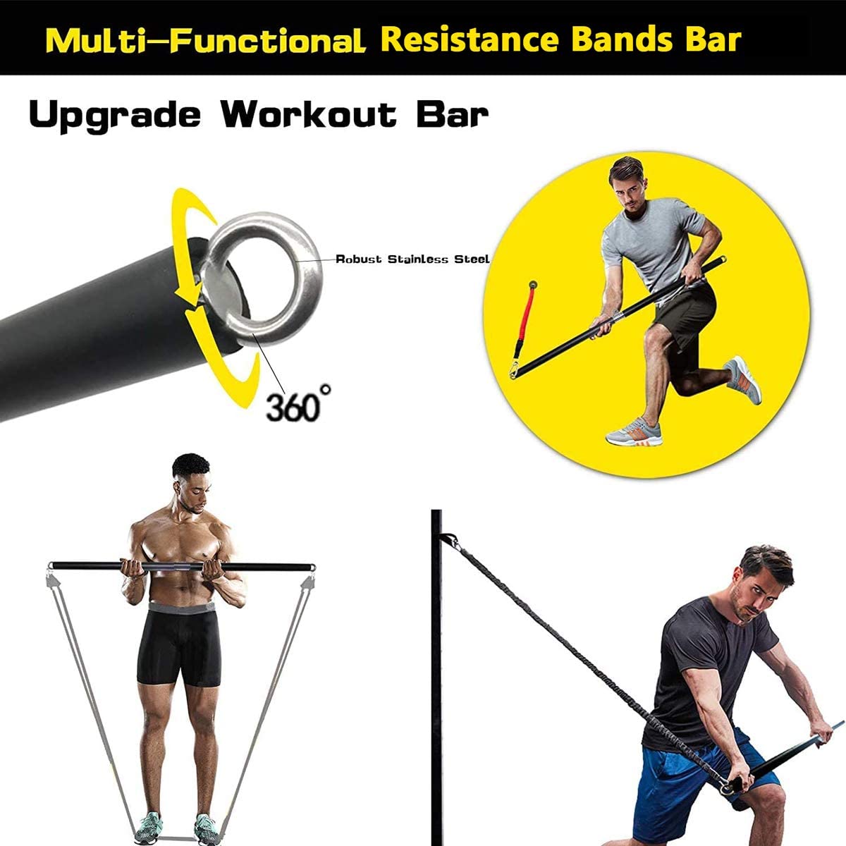 Banda elástica de resistencia  - Home Gym Equipment Set reseña y precio