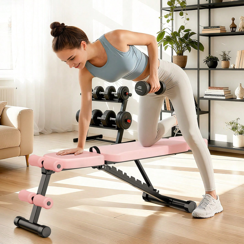 Banco de Pesas Ajustable de 9  - Home Gym Exercise reseña y precio