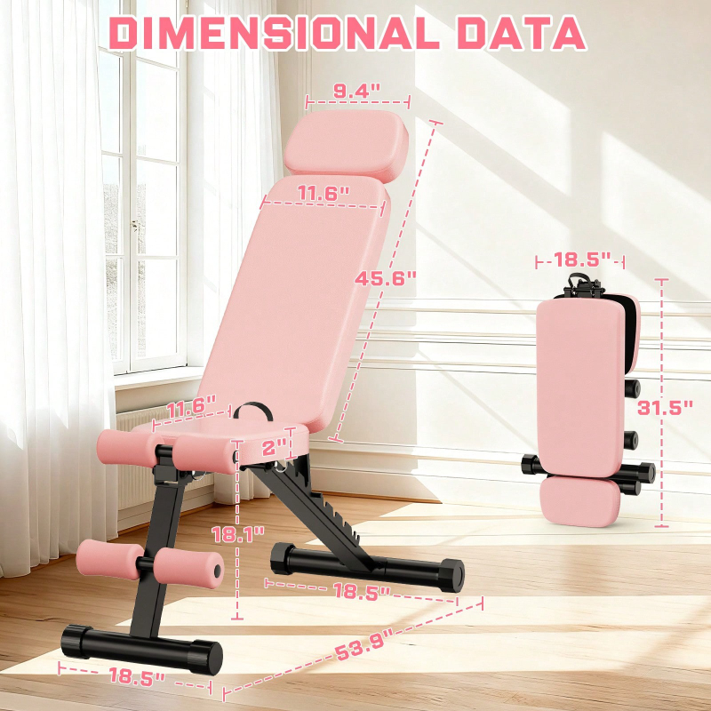 Banco de Pesas Ajustable de 9  - Home Gym Exercise reseña y precio