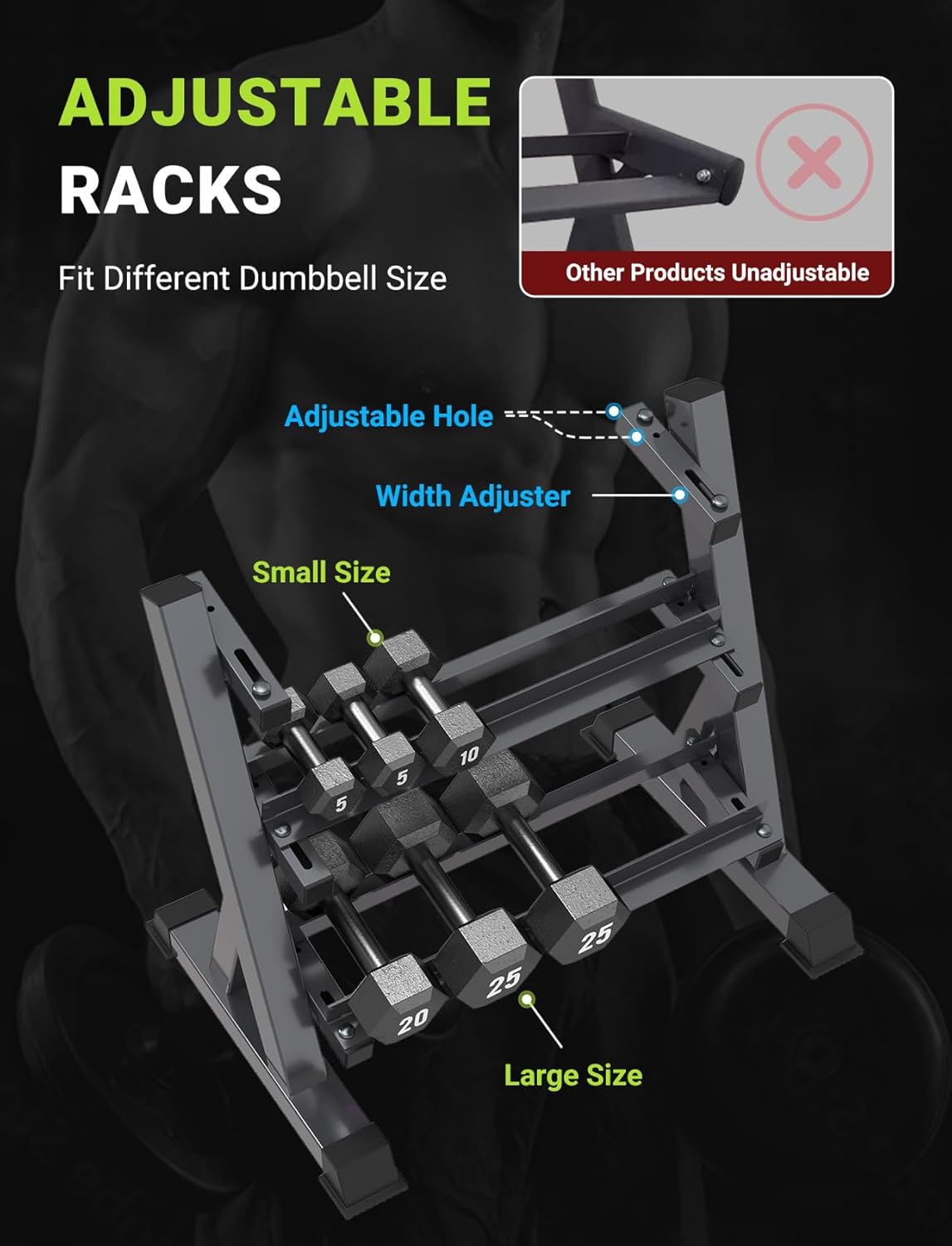Soporte para Mancuernas para G - Home Gym Rack reseña y precio